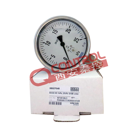 进口不锈钢膜盒压力表选型 德国wika-EN837-3 632.50.100 wika